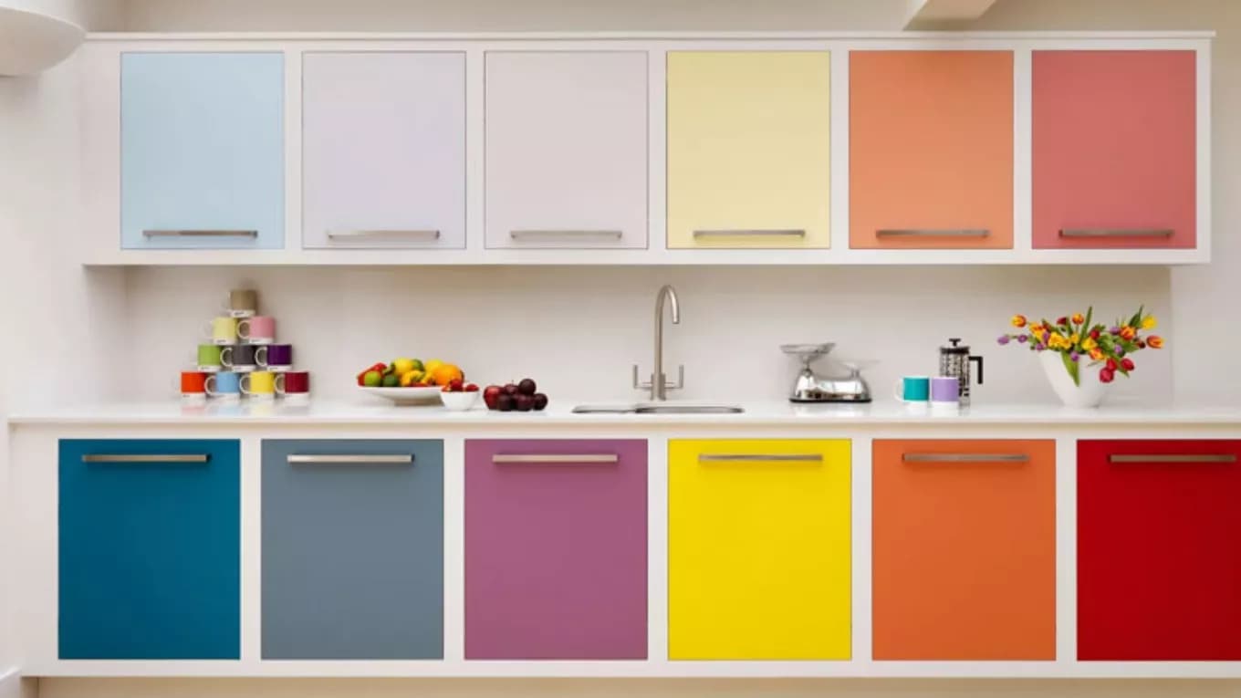 رنگ آمیزی قطعات کابینت